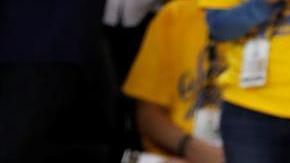 LeBron James en las finales de 2016 cuando trabajaba al lado de Griffin