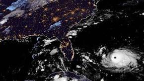 El paso del huracán Dorian por el Atlántico rumbo a las costas de la Florida.
