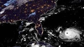 El paso del huracán Dorian por el Atlántico rumbo a las costas de la Florida.