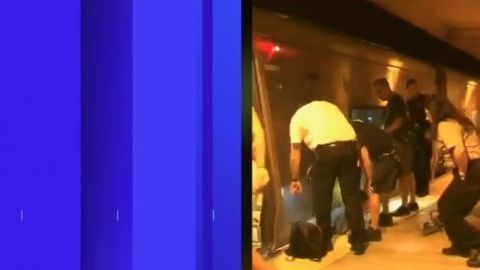 Momento del angustioso rescate