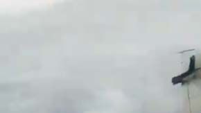 Vista del huracán Dorian desde el avión Kermit de la NOAA.