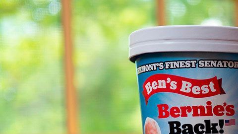 Aunque el cofundador apoya al senador Sanders, la empresa Ben & Jerry's se ha desligado del producto.