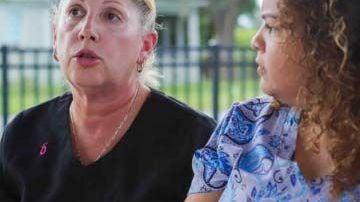 De izquierda a derecha, Gloria Maunez, Irkania Orama y Nilian Quiñones son algunas de puertorriqueñas que alegan discrimen.