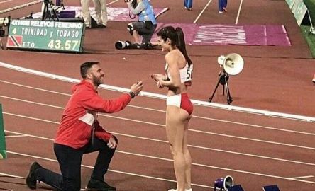 Una escena bastante romántica tuvo lugar hoy en los Juegos Panamericanos de Lima 2019.