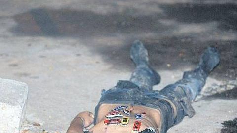 Uno de los ejecutados en México.