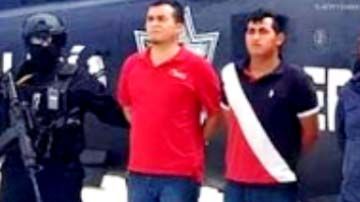 "El 20" (camisa azul al centro) fue detenido en marzo en una finca en Jalisco.