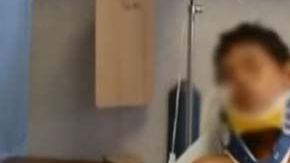 Fredy Lala luego de ser rescatado por las autoridades.