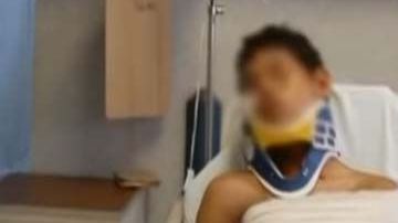 Fredy Lala luego de ser rescatado por las autoridades.