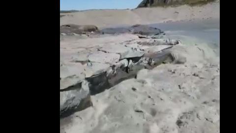 Así es como se veía correr el agua con potencia.