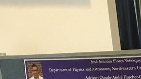 Imagen publicada por la Universidad Northwestern durante la presentación de la investigación de Jose Flores en el 2018.