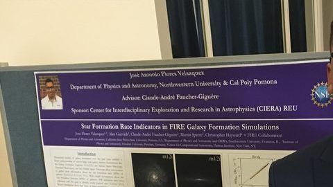 Imagen publicada por la Universidad Northwestern durante la presentación de la investigación de Jose Flores en el 2018.