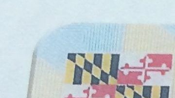 Ejemplo de licencia de Maryland.