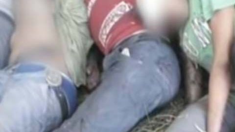 Las imágenes de la masacre duelen a la vista.