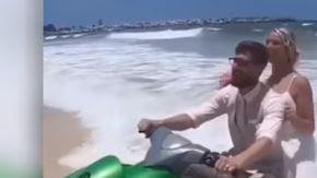 Una mala maniobra arruinó la sesión de fotos.