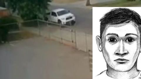 Imagen del sospechoso que intentó secuestrar a una menor este martes.