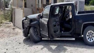 Troca 'monstruo' blindada y armas quitan a sicarios a unas millas del Río Bravo