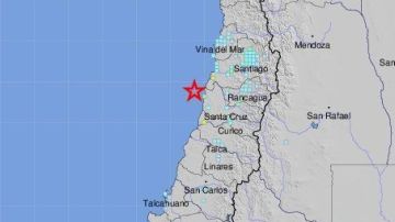 El sismo ocurrió a 59 millas al NE de San Antonio, en Valparaíso, Chile.