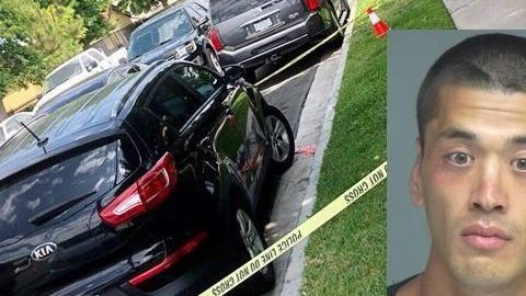 El hombre fue arrestado en Garden Grove el jueves a la 1:45 p.m.