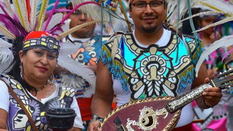 El Desfile de la Independencia de México en el barrio de Pilsen, Chicago.