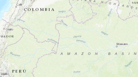 Tierras indígenes en la cuenca de Xingú, Pará y Mato Grosso.