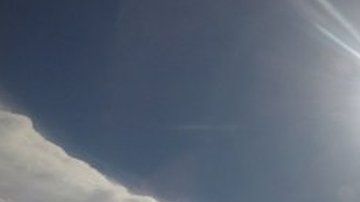 Así se veía el domingo desde un avión de la NOAA el ojo de Dorian.