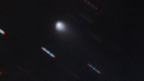 En su primera foto, el nuevo visitante interestelar muestra su cola de cometa.