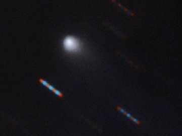 En su primera foto, el nuevo visitante interestelar muestra su cola de cometa.