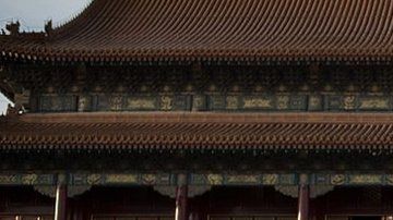 Una foto gigante de Mao señala una de las entradas a la Ciudad Prohibida.