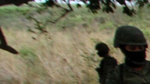 Un decomiso de armas durante un operativo en Veracruz.