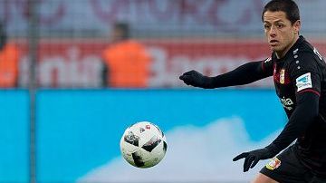 "Chicharito" Hernández jugó para el Bayer Leverkusen del 2015 al 2017.