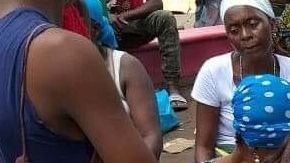 Migrantes africanos en Chiapas.