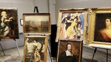 Imágenes de las obras de arte recuperadas.