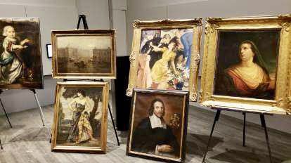 Imágenes de las obras de arte recuperadas.