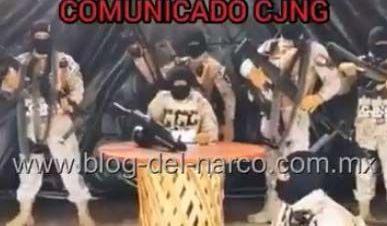 El nuevo comunicado del CJNG circula en redes esta semana.