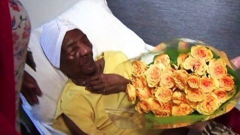 Un gran ramo de rosas para la dama