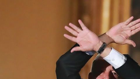 Andrés Manuel López Obrador y su esposa Beatriz Gutiérrez.