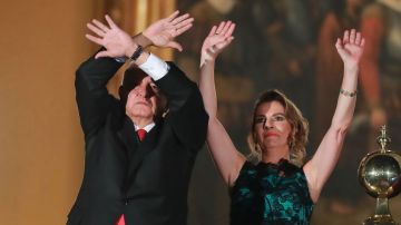 Andrés Manuel López Obrador y su esposa Beatriz Gutiérrez.