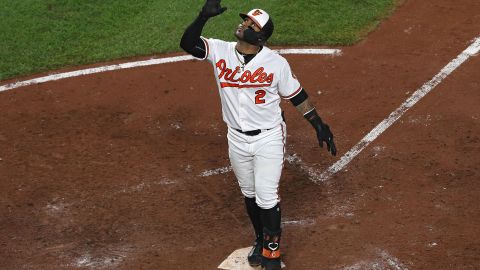 Jonathan Villar firmó el jonrón 6,106 en la temporada 2019 de la MLB.