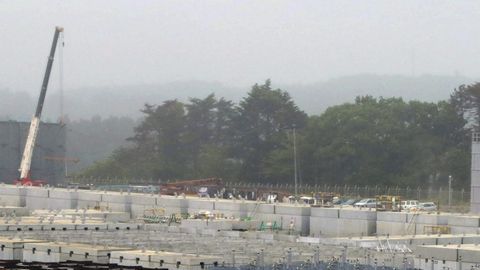 Tanques de agua radioactiva en la central de Fukushima