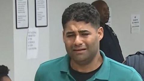 Juan Rodríguez y su abogado, el 27 de julio 2019