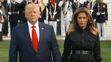 La pareja presidencial lideró la ceremonia por el ataque del 9/11.