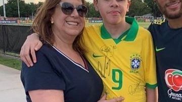 La historia se hizo viral cuando captaron a su madre narrándole un partido del Palmeiras en el estadio