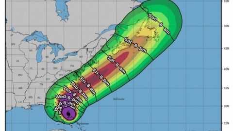 Perfil de la tormenta (martes, 5 p.m.)