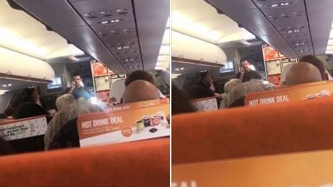 El hombre no quería perder el viaje que había planeado.