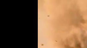 El tornado no causó grandes daños.