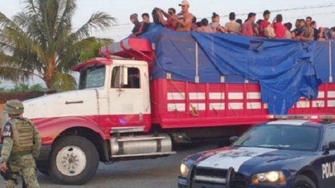 Los indocumentados fuerons trasladados el INM.