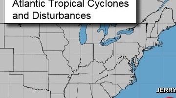 Tormentas Karen, Jerry y Lorenzo en la cuenca del Atlántico.