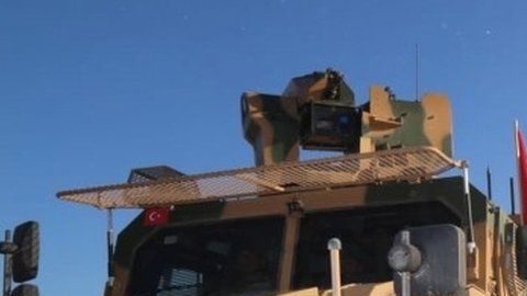 Fuerzas turcas fueron vistas cerca de la ciudad de Tal Abyad.