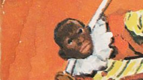 Ilustración del samurái negro.