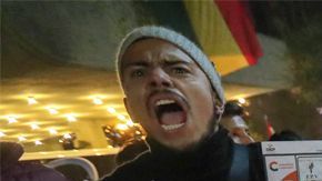 Manifestaciones en Bolivia.
